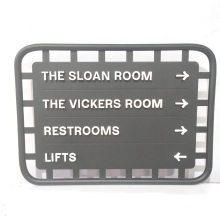 Custom Fashion Interior Aluminum Wayfinding Metal Direction 3D Sign Board